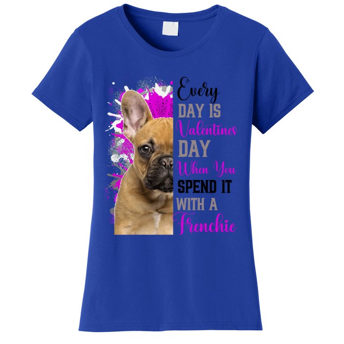 Frenchie Valentines Day Mom Dogs Cute Fun French Bulldog Gift Women's T-Shirt