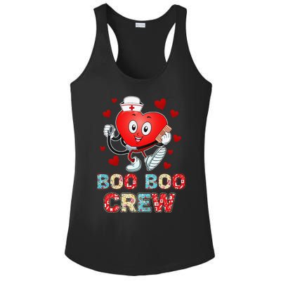 Funny Valentine's Day Boo Boo Crew Nurse Cute Heart Love Ladies PosiCharge Competitor Racerback Tank