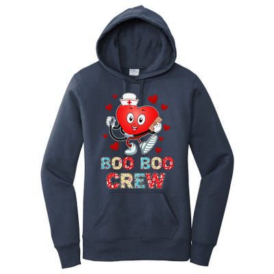 Funny Valentine's Day Boo Boo Crew Nurse Cute Heart Love Women's Pullover Hoodie