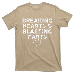 FUNNY VALENTINE'S DAY Breaking Hearts And Blasting Farts T-Shirt