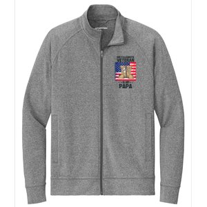 Father Veterans Day My Favorite Veteran Is My Papa Stretch Full-Zip Cadet Jacket