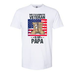 Father Veterans Day My Favorite Veteran Is My Papa Softstyle CVC T-Shirt