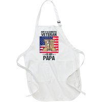 Father Veterans Day My Favorite Veteran Is My Papa Full-Length Apron With Pockets