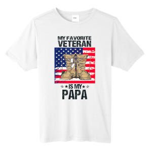 Father Veterans Day My Favorite Veteran Is My Papa Tall Fusion ChromaSoft Performance T-Shirt