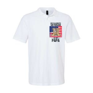 Father Veterans Day My Favorite Veteran Is My Papa Softstyle Adult Sport Polo