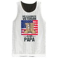 Father Veterans Day My Favorite Veteran Is My Papa Mesh Reversible Basketball Jersey Tank