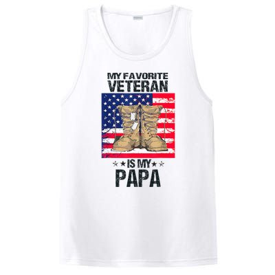 Father Veterans Day My Favorite Veteran Is My Papa PosiCharge Competitor Tank