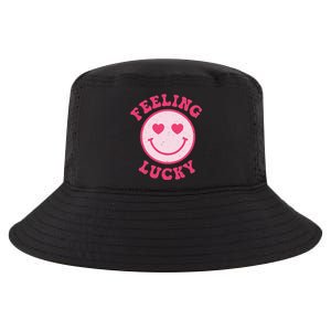 Funny Valentines Day Feeling Lucky Pink Smile Face Trendy Cool Comfort Performance Bucket Hat