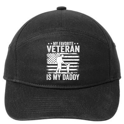 Father Veterans Day My Favorite Veteran Is My Daddy For 7-Panel Snapback Hat