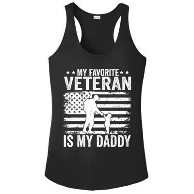 Father Veterans Day My Favorite Veteran Is My Daddy For Ladies PosiCharge Competitor Racerback Tank