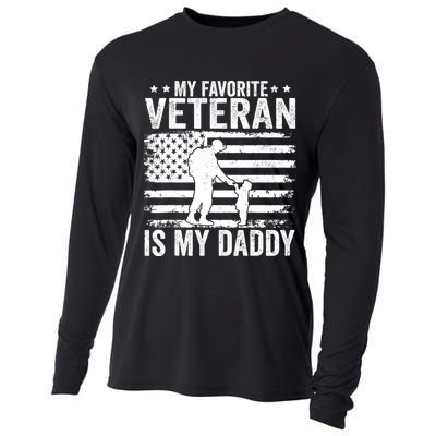Father Veterans Day My Favorite Veteran Is My Daddy For Cooling Performance Long Sleeve Crew