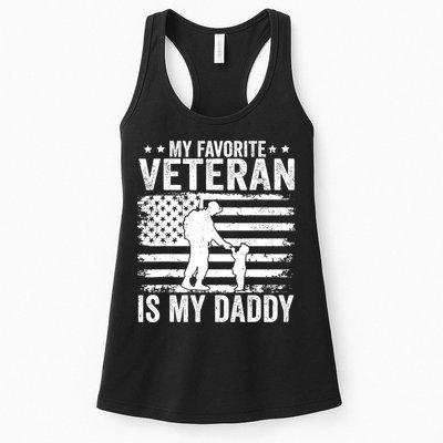 Father Veterans Day My Favorite Veteran Is My Daddy For Womens Tank Top