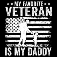 Father Veterans Day My Favorite Veteran Is My Daddy For Wool Snapback Cap