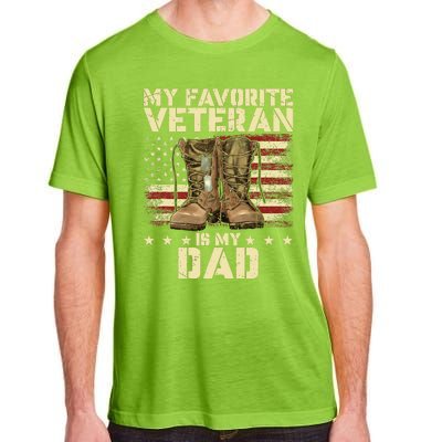 Father Veterans Day My Favorite Veteran Is My Dad Adult ChromaSoft Performance T-Shirt