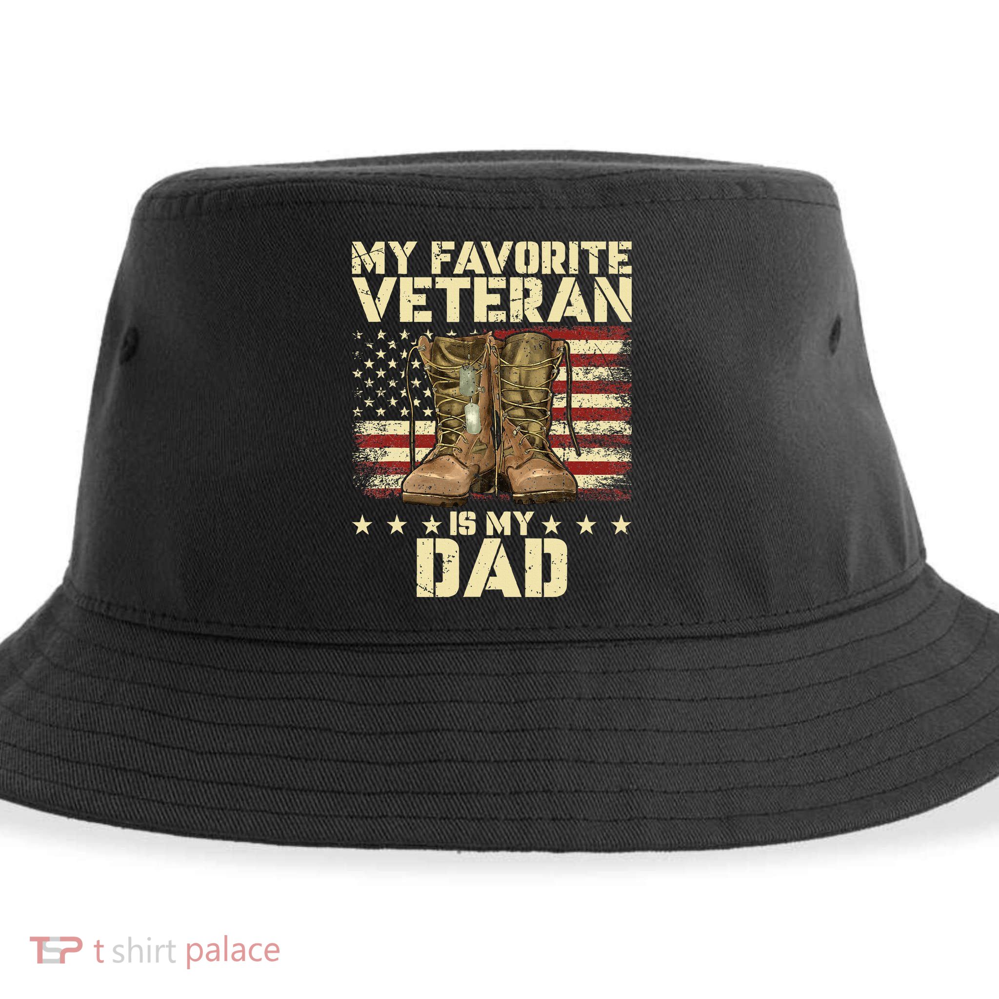 Father Veterans Day My Favorite Veteran Is My Dad Sustainable Bucket Hat