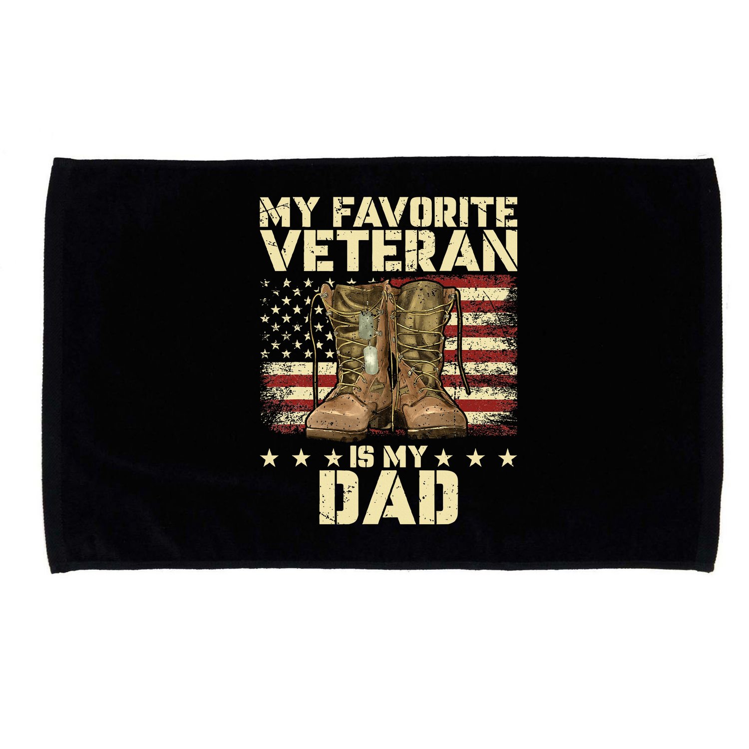 Father Veterans Day My Favorite Veteran Is My Dad Microfiber Hand Towel