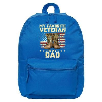 Father Veterans Day My Favorite Veteran Is My Dad 16 in Basic Backpack