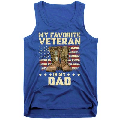 Father Veterans Day My Favorite Veteran Is My Dad Tank Top