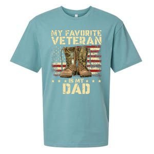 Father Veterans Day My Favorite Veteran Is My Dad Sueded Cloud Jersey T-Shirt