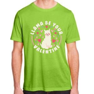 Funny Valentine's Day LLama LLama Be Your Valentine Adult ChromaSoft Performance T-Shirt