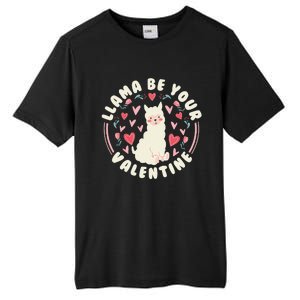 Funny Valentine's Day LLama LLama Be Your Valentine Tall Fusion ChromaSoft Performance T-Shirt