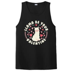 Funny Valentine's Day LLama LLama Be Your Valentine PosiCharge Competitor Tank