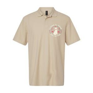 Funny Valentine's Day LLama LLama Be Your Valentine Softstyle Adult Sport Polo