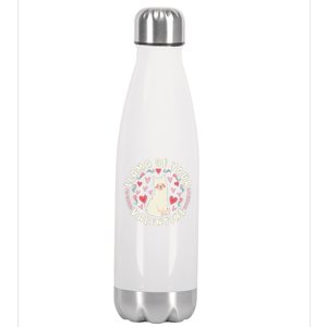 Funny Valentine's Day LLama LLama Be Your Valentine Stainless Steel Insulated Water Bottle