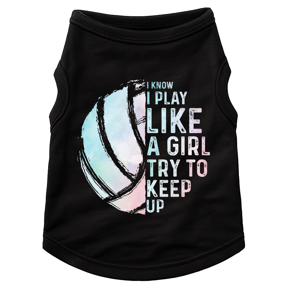 Funny Volleyball Design Women N Sports Lovers Doggie Tank