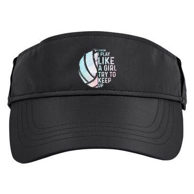 Funny Volleyball Design Women N Sports Lovers Adult Drive Performance Visor