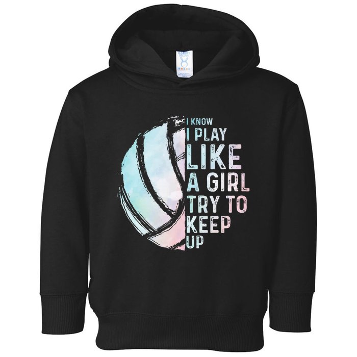 Funny Volleyball Design Women N Sports Lovers Toddler Hoodie