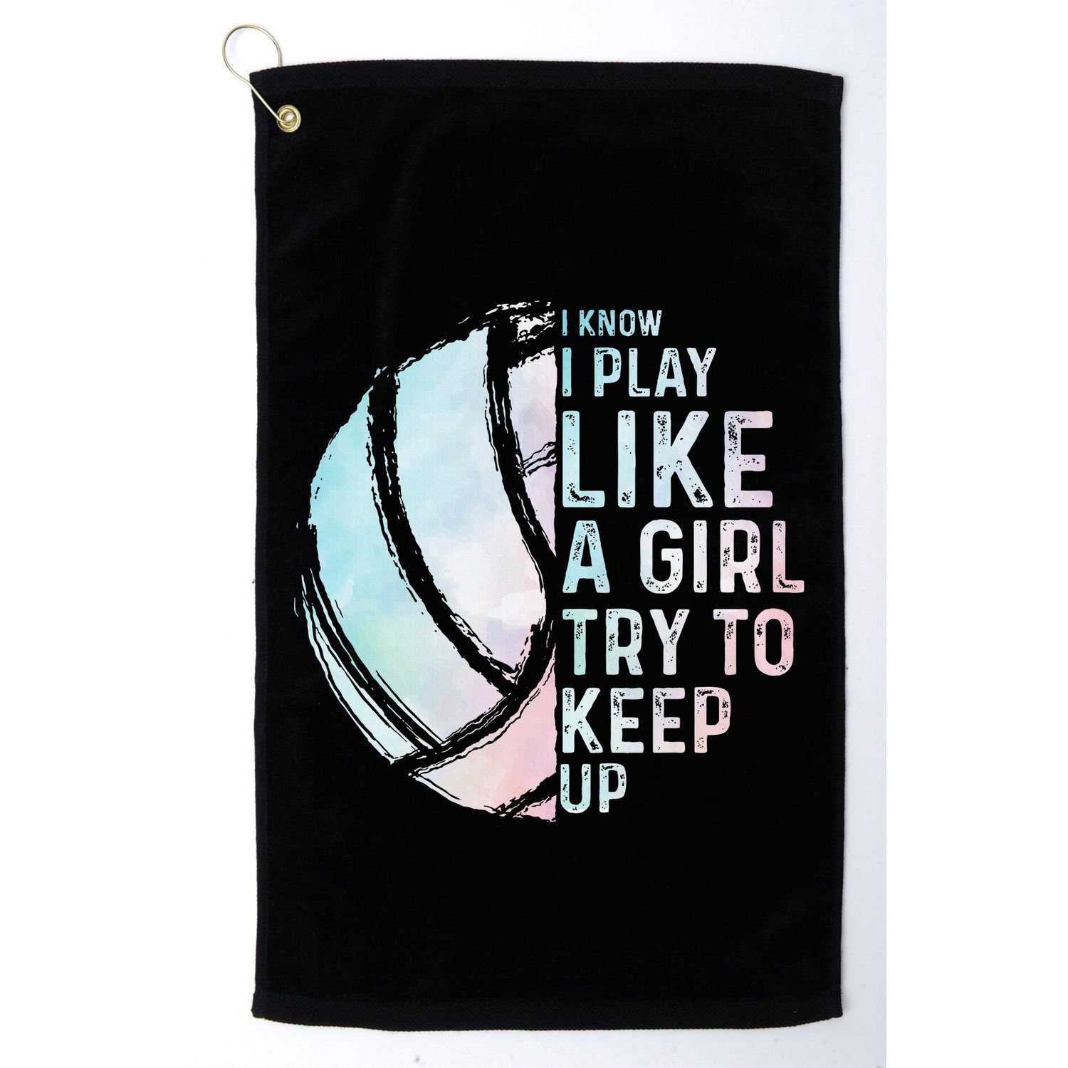 Funny Volleyball Design Women N Sports Lovers Golf Towel