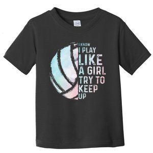 Funny Volleyball Design Women N Sports Lovers Toddler T-Shirt