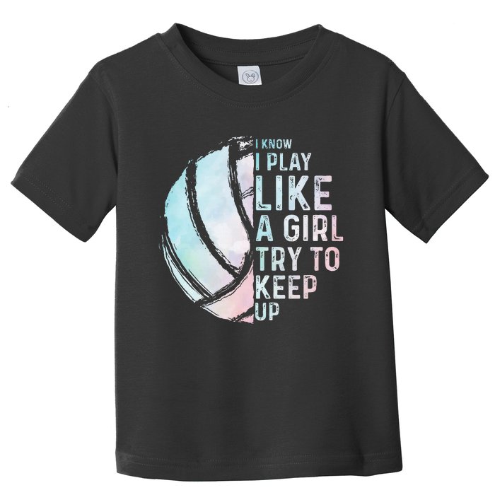 Funny Volleyball Design Women N Sports Lovers Toddler T-Shirt