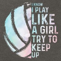 Funny Volleyball Design Women N Sports Lovers Cotton Canvas Backpack