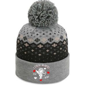 FUNNY VALENTINE'S DAYs Heartbreaker I Steal Hearts The Baniff Cuffed Pom Beanie