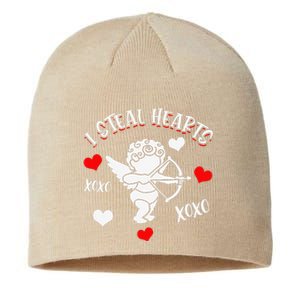 FUNNY VALENTINE'S DAYs Heartbreaker I Steal Hearts Sustainable Beanie