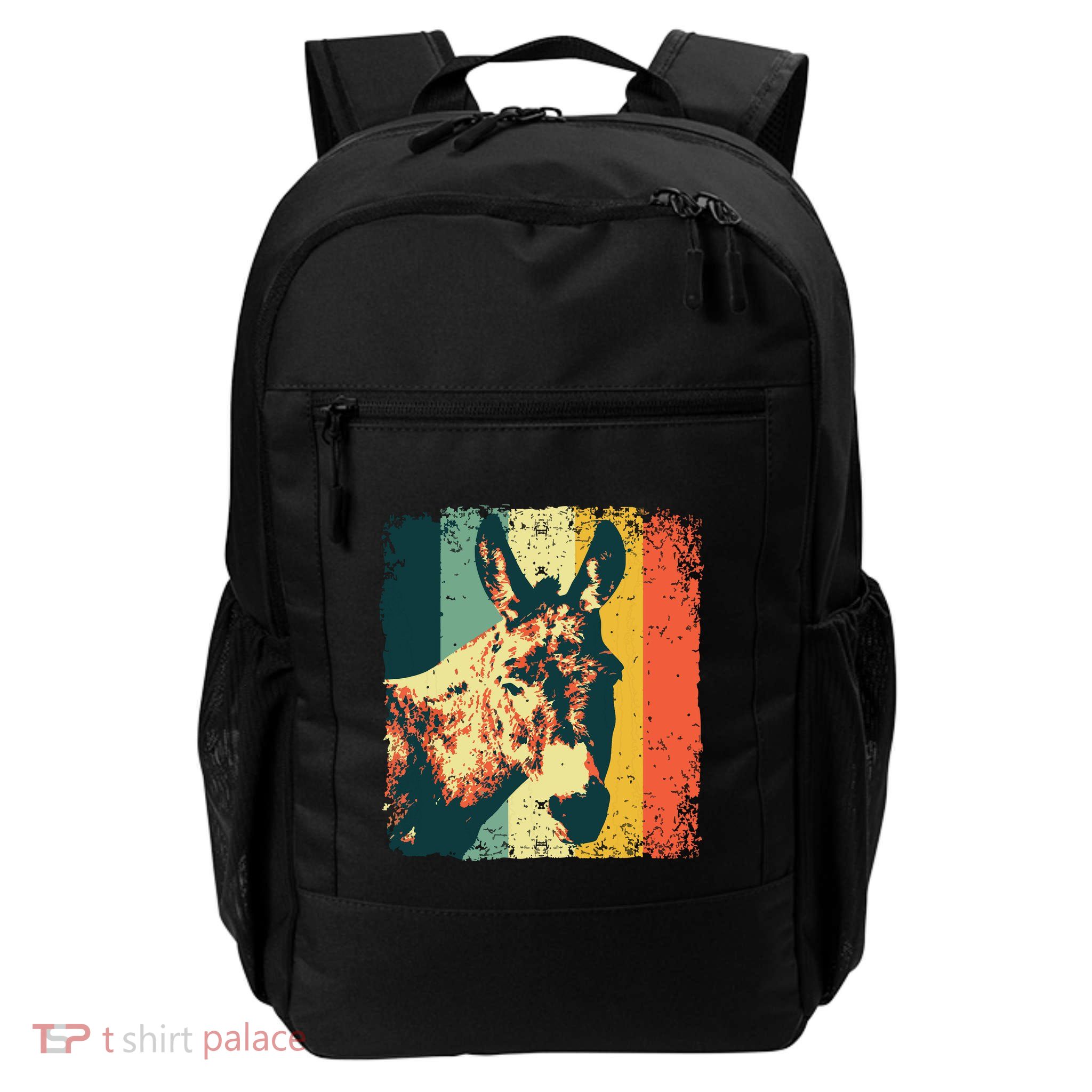 Funny Vintage Donkey Design For Safari Mule Equine Backpack