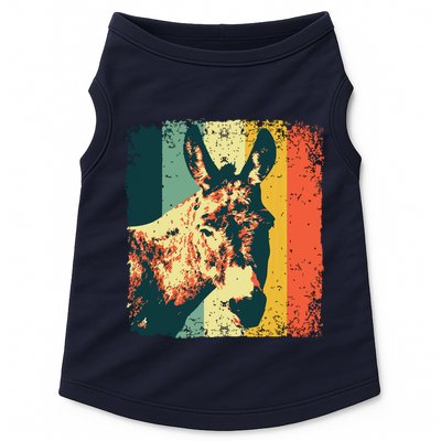 Funny Vintage Donkey Design For Safari Mule Equine Doggie Tank