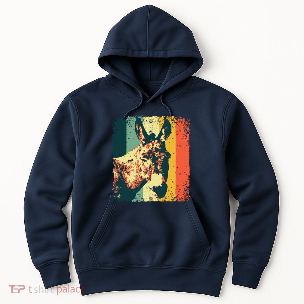 Funny Vintage Donkey Design For Safari Mule Equine Hoodie