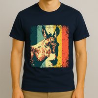 Funny Vintage Donkey Design For Safari Mule Equine T-Shirt