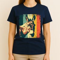 Funny Vintage Donkey Design For Safari Mule Equine T-Shirt