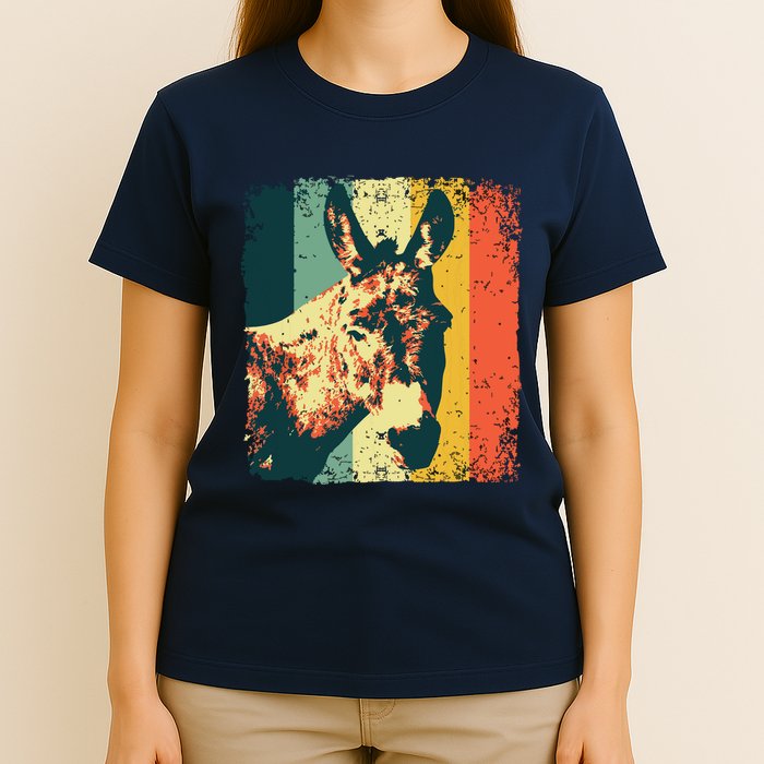 Funny Vintage Donkey Design For Safari Mule Equine T-Shirt