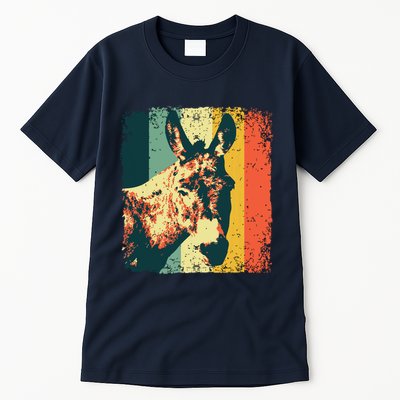 Funny Vintage Donkey Design For Safari Mule Equine Tall T-Shirt