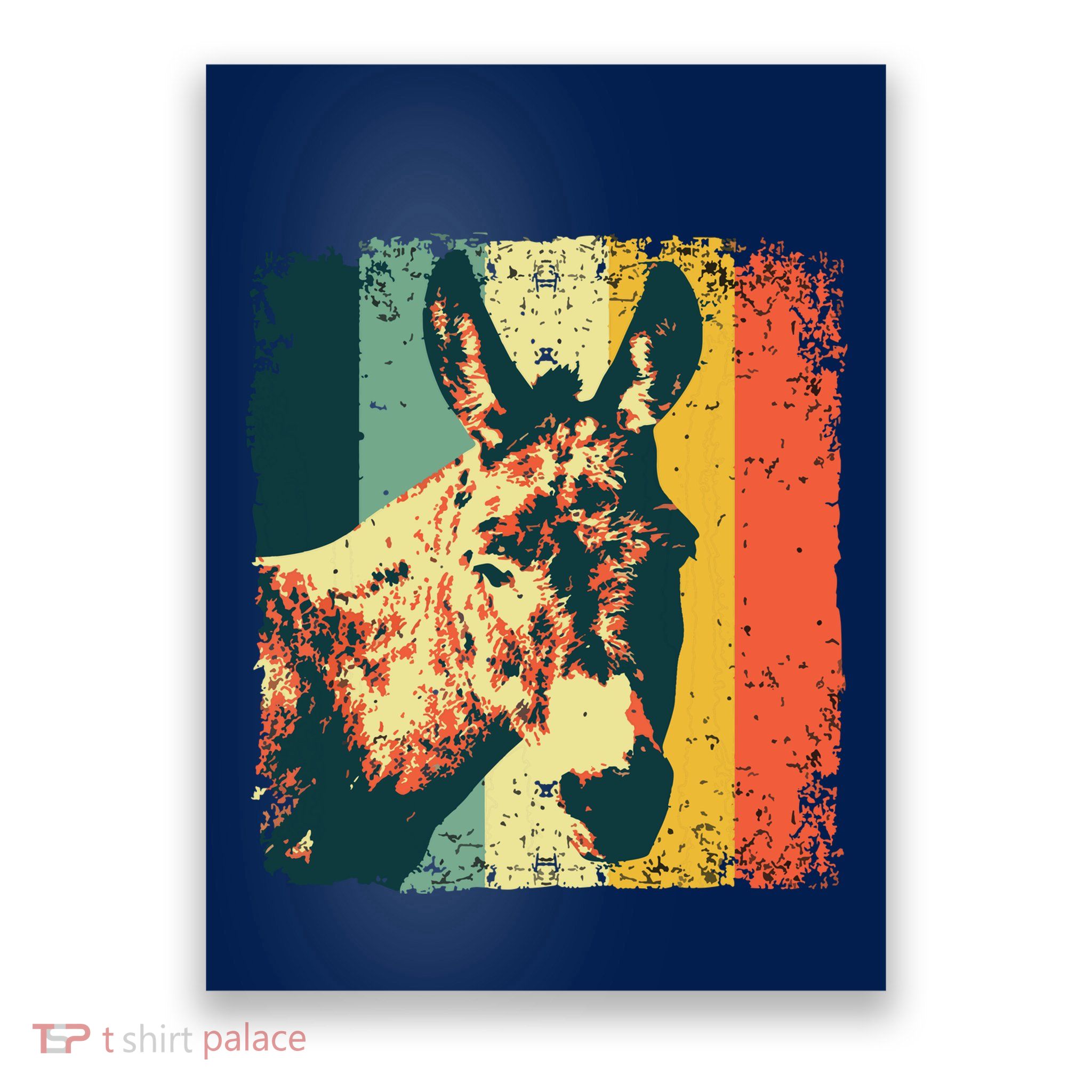 Funny Vintage Donkey Design For Safari Mule Equine Poster