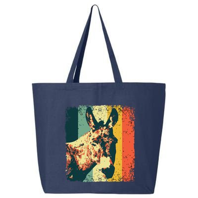 Funny Vintage Donkey Design For Safari Mule Equine 25L Jumbo Tote