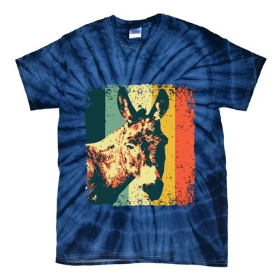 Funny Vintage Donkey Design For Safari Mule Equine Tie-Dye T-Shirt