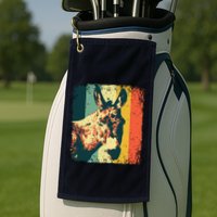 Funny Vintage Donkey Design For Safari Mule Equine Golf Towel