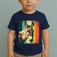 Funny Vintage Donkey Design For Safari Mule Equine Toddler T-Shirt
