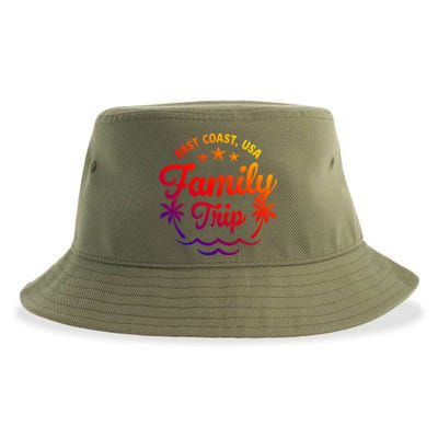 Family Vacation East Coast Funny Gift Sustainable Bucket Hat